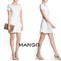 ราคา ( Sale 30% ) MNG : White Basic Dress (1312596521)