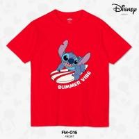 ราคา เสื้อยืดสตรีทแฟชั่น Disney - Lilo & Stitch ลิขสิทธิ์แท้100% Disney's คอกลม แขนสั้น (FM-016) (28888691625)