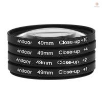 ราคา Andoer 49mm Macro Close-Up Filter Set +1 +2 +4 +10 พร้อมกระเป๋าสําหรับ Canon DSLRs QEFV (51451744041)