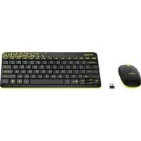 ราคา Logitech Wireless Combo MK240 Nano Black/Chartreuse Yellow (Thai/English) (8635253680)