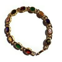 ราคา ข้อมือพลอยนพเกล้าพลอยหลากสี (25638408738)