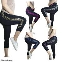 ราคา Leggings 8721 กางเกงเลคกิ้ง 5 ส่วน เลกกิ้ง โยคะ กางเกงออกกำลังกาย อ้วน อวบใส่ได้ (25958193334)