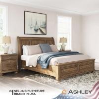 ราคา Ashley เตียงนอน ขนาด 6 ฟุต รุ่น VANDENMORE/180 (55554761373)