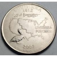 ราคา สหรัฐอเมริกา (USA), ปี 2002, 25 Cents รัฐลุยเซียนา (Louisiana), ชุด 50 รัฐของประเทศสหรัฐอเมริกา (8105970594)