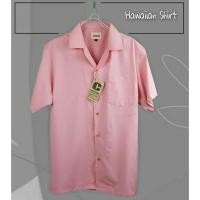ราคา ⛱ Hawaii Shirt เสื้อฮาวาย แนวเกาหลี สีชมพูปูน ⛱ (3957033330)