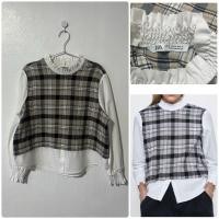 ราคา Zara เสื้อคอปีน ลายสก็อต (26523566335)