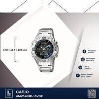 ราคา นาฬิกาข้อมือ CASIO รุ่น AMW-703D-1AVDF -Fishing Gear สายสแตนเลส (29567631634)
