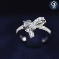 ราคา แหวนริบบิ้นโอปอลประดับเพชรแท้ธรรมชาติ ทองคำ 9K (41869679804)