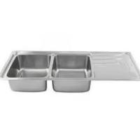ราคา Dyna Home อ่างล้างจานสแตนเลส 2 หลุม(มีที่พัก) รุ่น DH-12050-QB (ประกอบเอง) (28977062060)