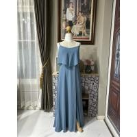 ราคา ชุดราตรียาว(ไซส์ XXL)สีฟ้าเทา#มือสอง (28074778688)