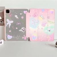 ราคา เคสป้องกัน iPad Triple Fold Style Pro11 10th Air 1/2 Pro13 Pro 20/21/22 Mini4/5 Gen7/8/9th Air13 Air3 Gen5/6th Air4/5/6 Mini6 Pro2017 วัสดุอะคริลิคพร้อมช่องเสียบปากกา (44302256330)