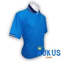 ราคา เสื้อโปโล สีฟ้าทะเลอมเขียว ปกกรมขลิบขาวฟ้า แขนจั๊มครึ่ง (สาบในกรม) (5059712186)