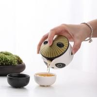 ราคา ชุดน้ำชาเดินทางแพนด้าเซรามิกกลางแจ้งแบบพกพาชุดชากังฟูถ้วยด่วนโลโก้ถ้วยน้ำชากาน้ำชาหนึ่งหม้อสองถ้วย (26119810733)