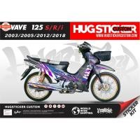 ราคา Hugsticker สติ๊กเกอร์ติดรถ สติ๊กเกอร์ Wave 100/Wave 110i/Wave 125 ลายดาว Star (41165431466)