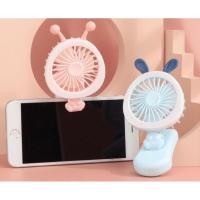 ราคา พัดลมพกพา ขาหนีบหัวกระต่าย พัดลมมือถือ แบบพกพา พัดลมหัวหนีบมือถือ Rabbit ears portable fan (22767828393)