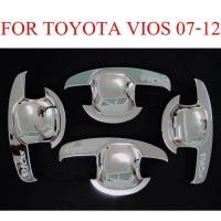 ราคา เบ้ามือจับประตู TOYOTA VIOS 2007-2012 ชุบโครเมี่ยม ถาดรองมือเปิดประตู โตโยต้า วีออส ถ้วยมือเปิด เบ้ากันรอย กันรอยประตู (22770064818)