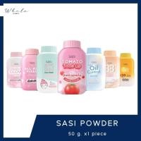 ราคา Whale cosmetic Sasi ศรีจันทร์ แป้งฝุ่นคุมมัน ศศิ 50g. x1 piece (51700071117)