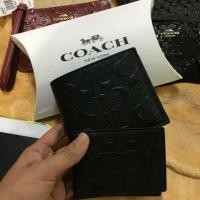ราคา กระเป๋าสตางค์ Coach รุ่น 3-In-1 Wallet In Signature Leather หนังแท้สีดำ (Black) (6573220394)