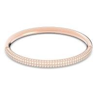 ราคา Swarovski Stone bangle - White, Rose-gold tone plated #5032850 (18689657360)