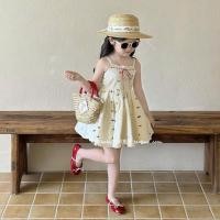 ราคา เดรสเด็กผู้หญิงทรงบาน2สายสําหรับเด็กผู้หญิงเที่ยวทะเล (42250838206)