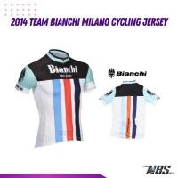 ราคา เสื้อปั่นจักรยาน 2014 TEAM Bianchi Milano Cycling Jersey (20381231027)