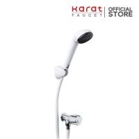ราคา Karat Faucet ก๊อกเดี่ยวติดผนัง พร้อมฝักบัว สีขาว รุ่น EC-04-476B-11 (4675933418)