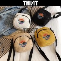 ราคา กระเป๋าใบเล็กสะพายข้าง สะพายไหล่ ลายฉลาม ผ้าแคนวาส สาย แฟชั่น Street มินิมอล thatisall (29758979937)