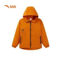 ราคา Anta kids boys Super Store เสื้อแจ็คเก็ตเด็กโต ชุดกีฬา 352517605U-2 -สีส้ม (Jaket kanak-kanak) (57452561341)