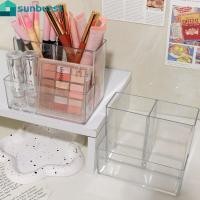 ราคา กล่องเก็บของสามช่องโปร่งใส-ถังเก็บแปรงแต่งหน้า-ชั้นวางดินสอนักเรียน-ที่ใส่ปากกาเครื่องเขียน-3กริดความจุขนาดใหญ่อะคริลิค-ภาชนะสํา (26153702871)