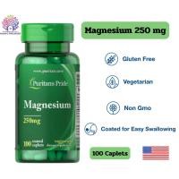 ราคา Puritan's Pride Magnesium 250 mg แมกนีเซียมเข้มข้น 250 mg ขนาด 100 Caplets (28004991455)