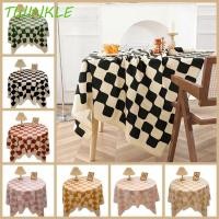 ราคา ผ้าปูโต๊ะ TWINKLE1 Checkerboard, ผ้าปูโต๊ะลายสก๊อตผ้าฝ้ายสไตล์เกาหลี, ผ้าคลุมโต๊ะกันฝุ่นแบบนุ่มสีสันสดใส INS โต๊ะกลม (28433757536)