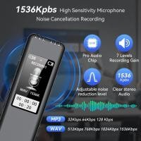 ราคา เครื่องบันทึกเสียงดิจิตอลปากกาเล่น MP3 เครื่องเล่นบันทึกเสียงที่เปิดใช้งานด้วยเสียงแบบพกพาสําหรับสัมภาษณ์การประชุม (52853672556)