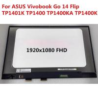 ราคา สําหรับ ASUS Vivobook Go 14 Flip TP1400 TP1401K TP1400KA TP1400K TP1401 แล็ปท็อปแผง Matrix LCD Touch SCREEN Assembly เปลี่ยน (27750426467)