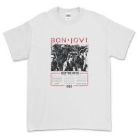 ราคา เสื้อยืดพิมพ์ลายวงดนตรี KAOS และ Bon Jovi ออกแบบตามความต้องการสไตล์อเมริกันร็อก (41066835388)