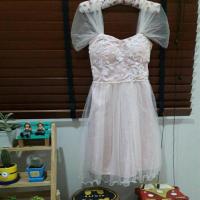 ราคา เดรสสั้นปักมุกและลูกไม้ (1649158270)