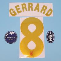 ราคา ชื่อเบอร์ GERRARD 8 Liverpool Home 2005-06 UCL อาร์มกำมะหยี่ 04-05 ถ้วย 5 full option (3459167754)