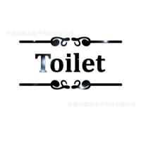 ราคา อะคริลิคติดประตูห้องสุขา Toilet ห้องน้ำ ห้องส้วม DIY Wall Acrylic 3D อะคริลิคติดผนัง (7439577226)