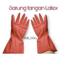 ราคา MERAH ถุงมือยางสีแดงแบบหนา ถุงมือยาง (42071549748)