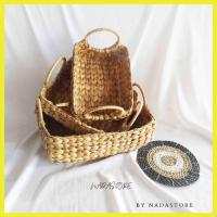 ราคา ตะกร้าผักตบชวามัลติฟังก์ชั่น / ถาดผักตบชวา ตะกร้า (41769292988)