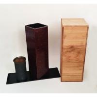 ราคา แจกันเครื่องเขินลงรัก พร้อมแผ่นรองไม้และกล่องไม้ งานเก่าญี่ปุ่นมือสอง (28576176577)