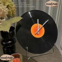 ราคา ROADSTAIRS Retro นาฬิกาบันทึกไวนิล, Minimalist High-end เครื่องประดับไวนิลบันทึกนาฬิกาแขวน,กลไกเงียบ Sunset DIY นาฬิกาแขวนร้านกาแฟ (56853348539)