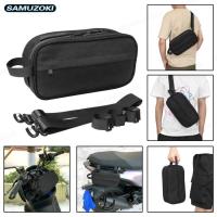 ราคา For Yamaha Honda Suzuki Kawasaki Vespa Bmw SCOOTER Motorcycle Front Handlebar Hanging Bag Side Bag (55954362871)