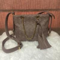 ราคา กระเป๋าแฟชั่น หนังสาน สีชมพูนู้ด (1323649757)