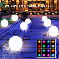 ราคา Led Night Light Ball LED เรืองแสง Ball Light w/Remote 16 RGB เปลี่ยนสี IP68 กันน้ํา LED ลอยไฟสระว่ายน้ํา Ball LED Ball โคมไฟข้างเตียง SHOPQJC4879 (28070916035)