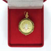 ราคา จี้พระพิฆเนศ ปางประทานพร เนื้อสามกษัตริย์ ด้านหลังเป็นพ่อแก่ กรอบทองไมครอน เศษทอง (4517826181)