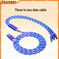 ราคา สามในหนึ่งเดียว USB ถึง IOS/Micro/Type-C/สายชาร์จข้อมูลอย่างรวดเร็วไฟไหล LED + อินเทอร์เฟซอลูมิเนียมสายชาร์จเร็วเข้ากันได้กับ IOS/Android (52102628783)