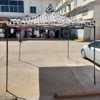 ราคา ***สินค้ามือสอง พร้อมส่ง ***เต็นท์พับขายของตลาดนัด ลายวัว ขนาด 3x3 (47203883330)