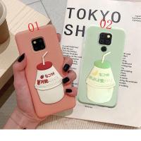 ราคา Huawei Mate 20 Mate 10 Lite 9 Pro P20 Honor 8X Y7 Y6 Y9 2018 Y9 2019 3D Patterned Banana Strawberry Milk Soft Case Cover (2283022399)