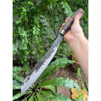 ราคา มีดปารัง Parang มีดแคมป์ Camp มาเชเต้ Machete มีดหวด มีดถาง ใบ 12’’ ตีร้อนชุบแข็ง ผิวไฟ คอเลสรมดำ ด้ามไผ่ติดเหง้า (27800959002)