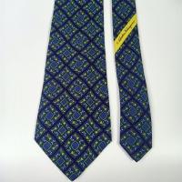 ราคา เนคไท มือสอง Salvatore Ferragamo Men's Silk Tie Green Plaid Design Made in Italy (42316043914)